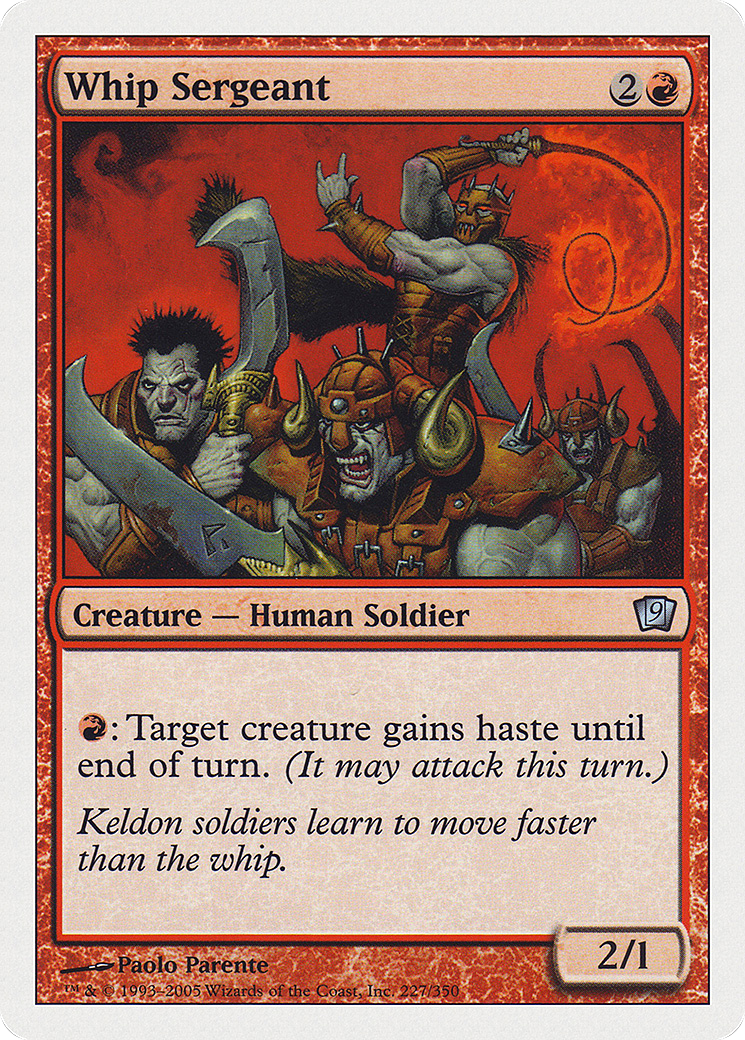 Whip Sergeant (9ED-227) - 9th Edition