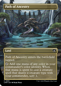 Path of Ancestry (Borderless) (CMM-661) - Commander Masters Foil