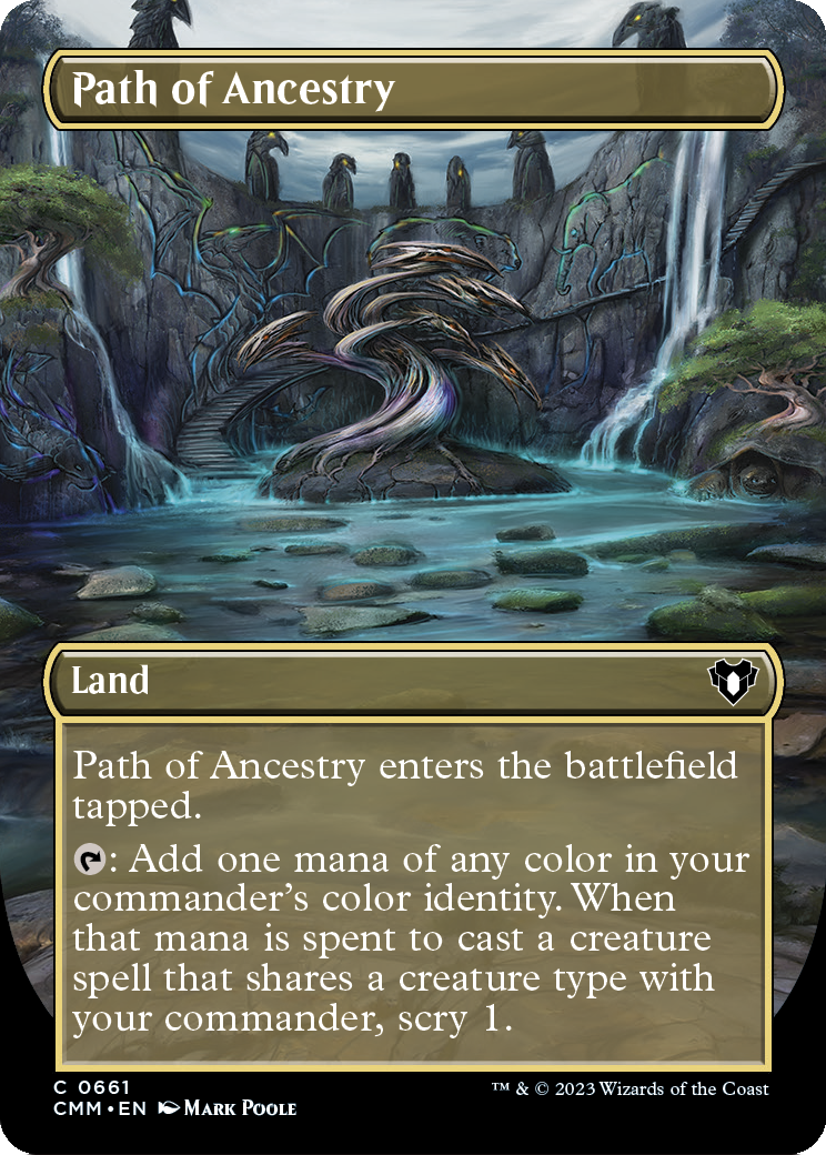 Path of Ancestry (Borderless) (CMM-661) - Commander Masters