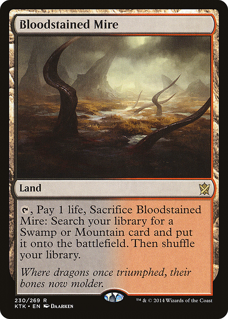 Bloodstained Mire (KTK-230) - Khans of Tarkir Foil