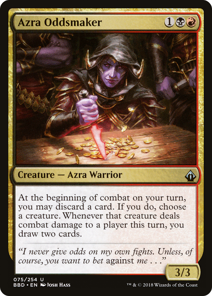 Azra Oddsmaker (BBD-075) - Battlebond Foil