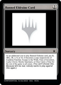 Banned Eldraine Card (UNK-) - Unknown Event