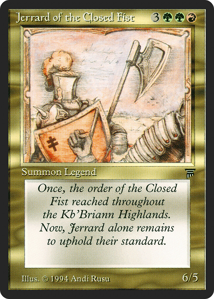 Jerrard of the Closed Fist (LEG-) - Legends