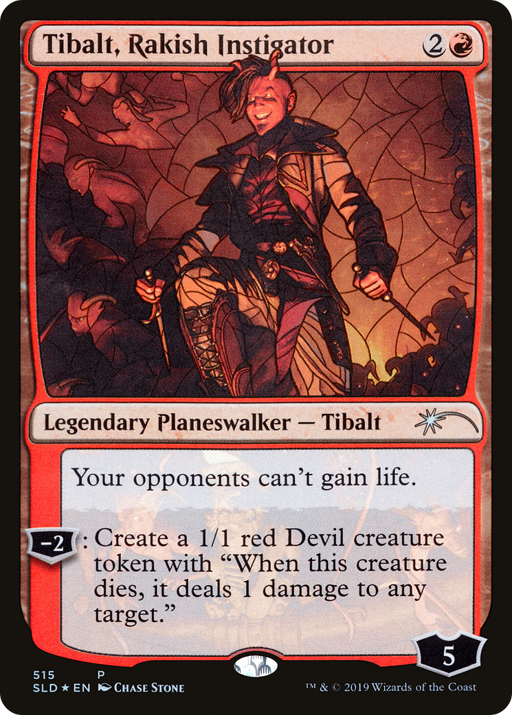 Tibalt, Rakish Instigator (Stained Glass) (SLD-515) - Secret Lair Drop Foil