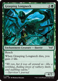 Grasping Longneck (DSK-180) - Duskmourn: House of Horror: (enchantment) Foil