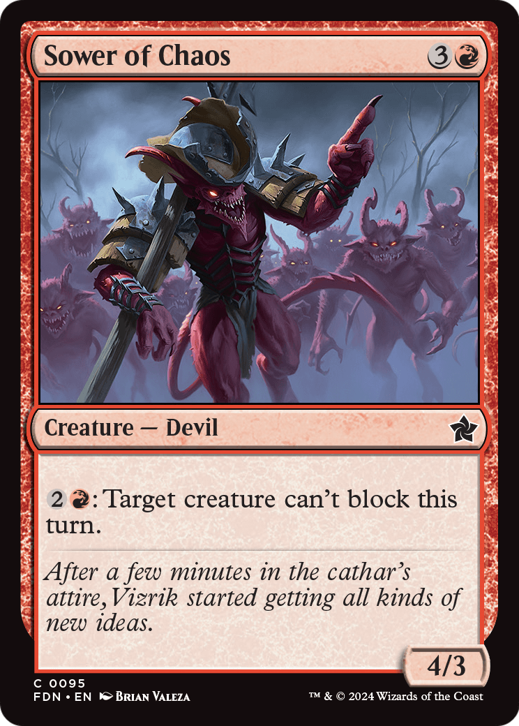 Sower of Chaos (FDN-095) - Foundations Foil