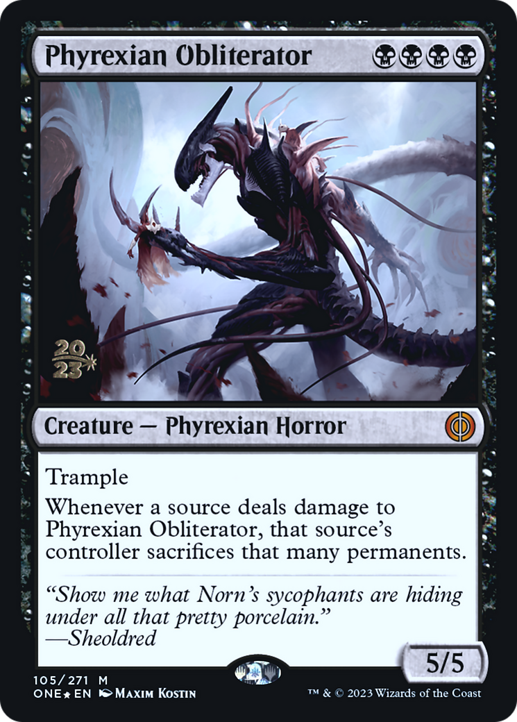 Phyrexian Obliterator (PRE-105) - Phyrexia: All Will Be One Promos Foil