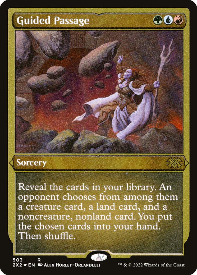 Guided Passage (Foil Etched) (2X2-503) - Double Masters 2022 Foil
