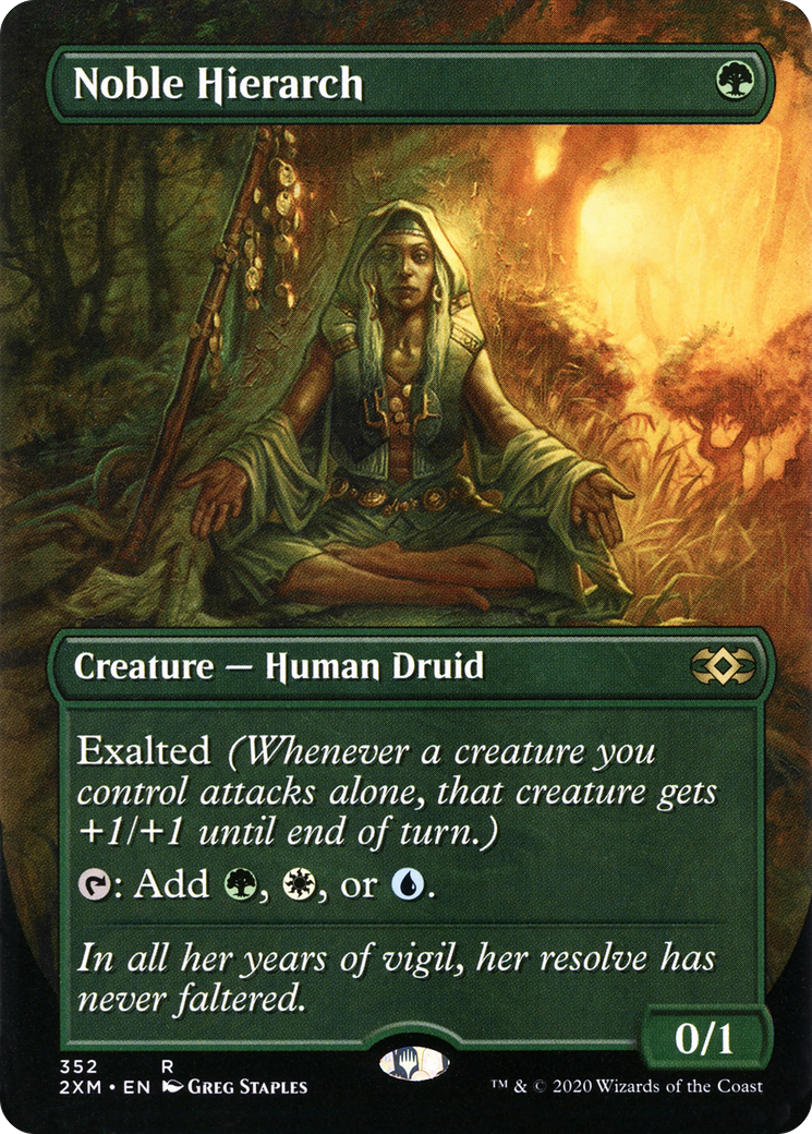 Noble Hierarch (Borderless) (2XM-352) - Double Masters Foil