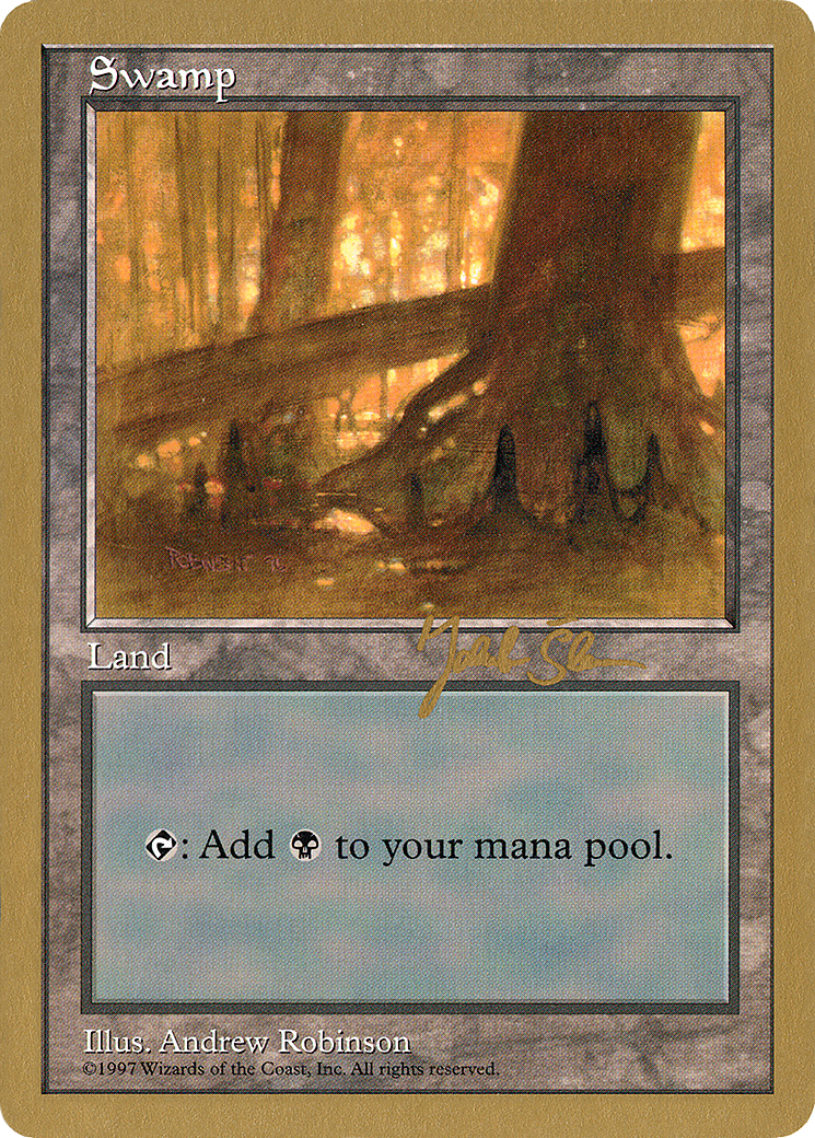 Swamp (444) - 1997 Jakub Slemr (5ED) (WCD-) - World Championship Decks 1997