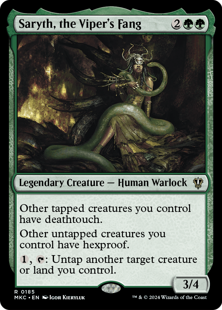 Saryth, the Viper's Fang (MKC-185) - Murders at Karlov Manor Commander