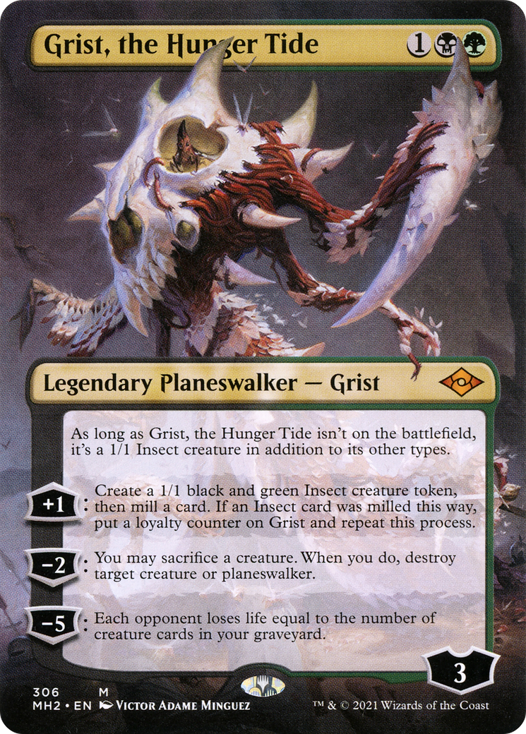 Grist, the Hunger Tide (Borderless) (MH2-306) - Modern Horizons 2 (Borderless) Foil