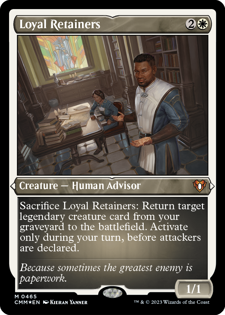 Loyal Retainers (Foil Etched) (CMM-465) - Commander Masters Foil