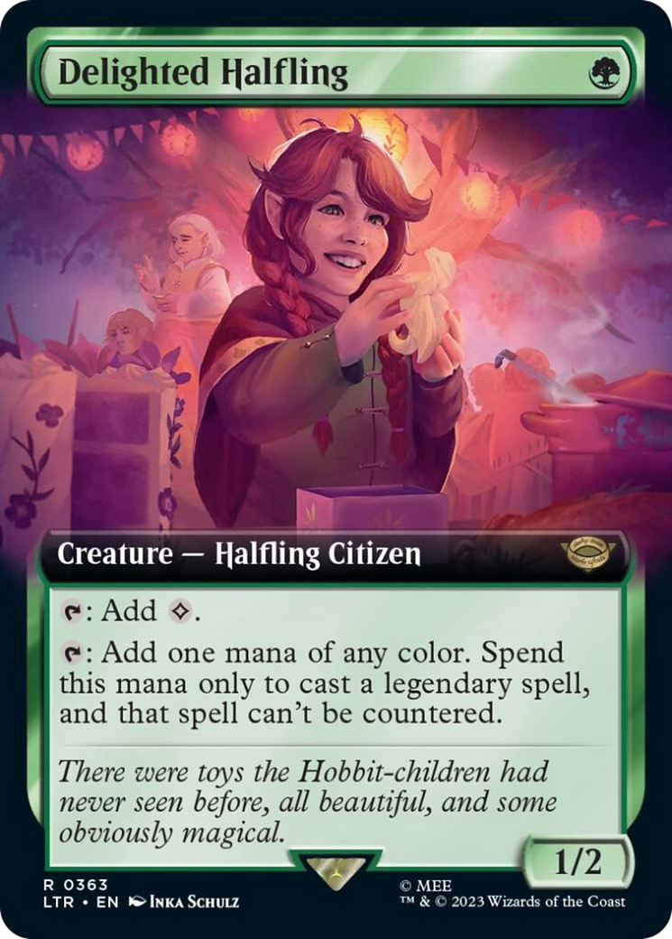 Delighted Halfling (Extended Art) (LTR-363) - The Lord of the Rings: Tales of Middle-earth: (Extended Art)