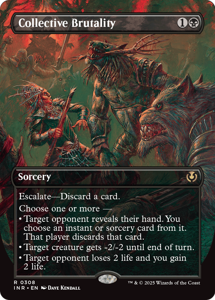 Collective Brutality (Borderless) (INR-308) - Innistrad Remastered Foil