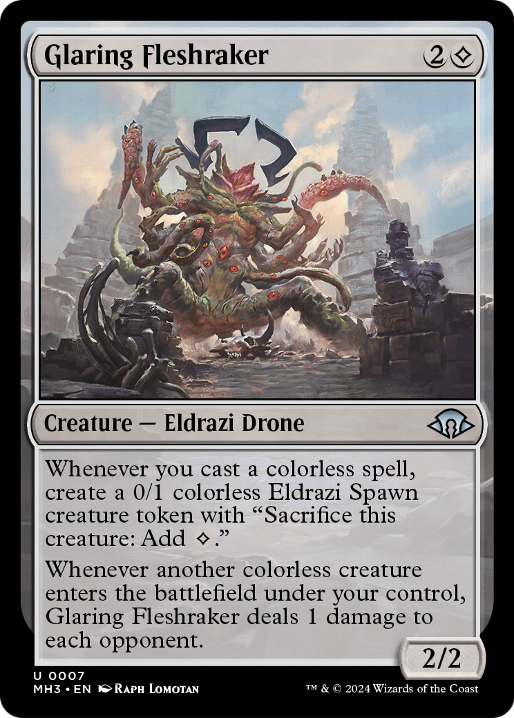 Glaring Fleshraker (MH3-007) - Modern Horizons 3