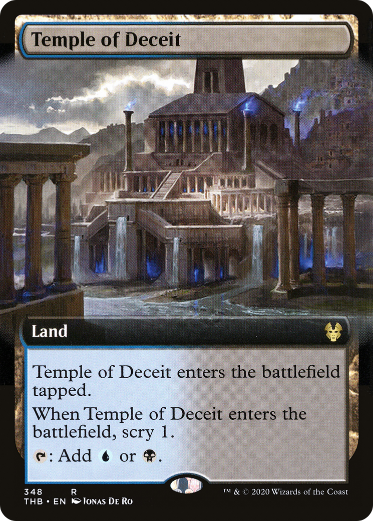 Temple of Deceit (Extended Art) (THB-348) - Theros Beyond Death: (Extended Art) Foil