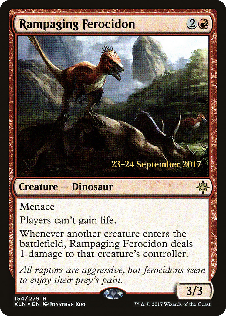 Rampaging Ferocidon (PRE-154S) - Ixalan Promos Foil