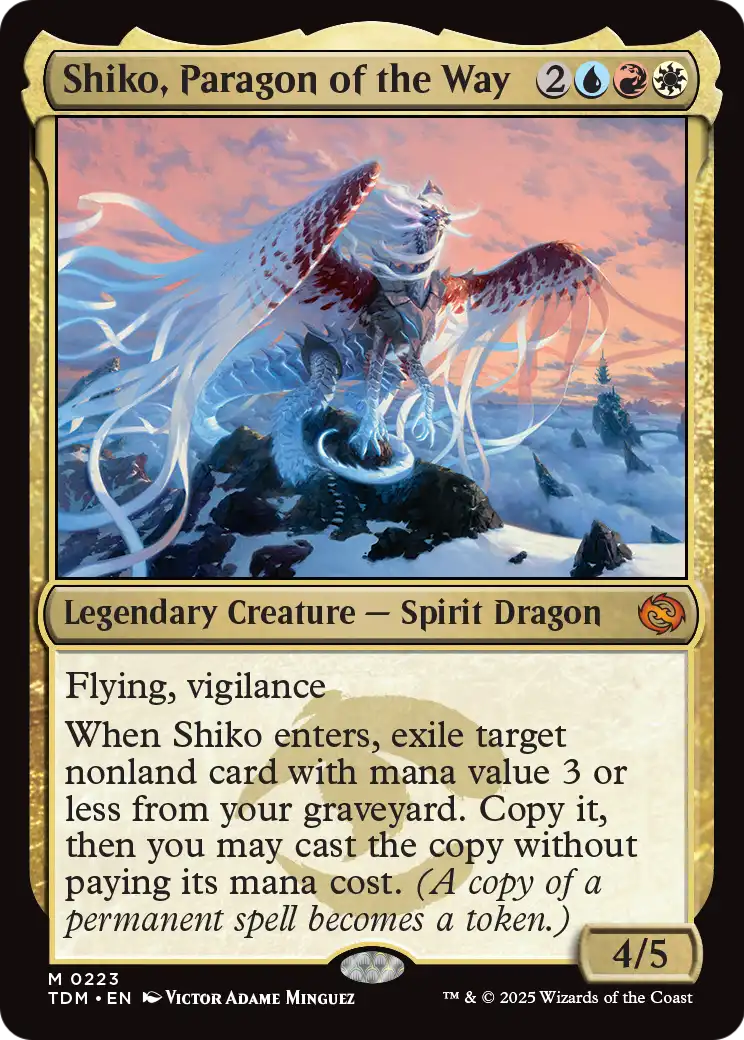 Shiko, Paragon of the Way (TDM-223) - Tarkir: Dragonstorm Foil