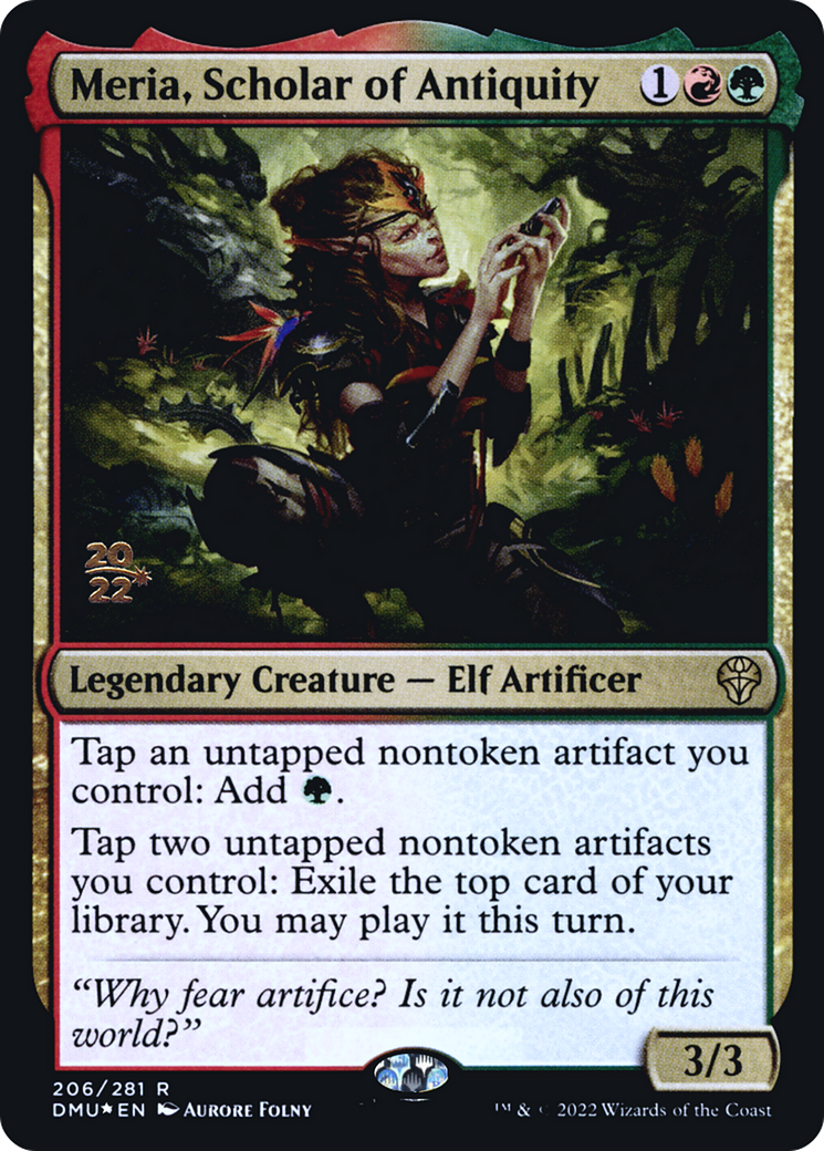 Meria, Scholar of Antiquity (PRE-206) - Dominaria United Promos Foil