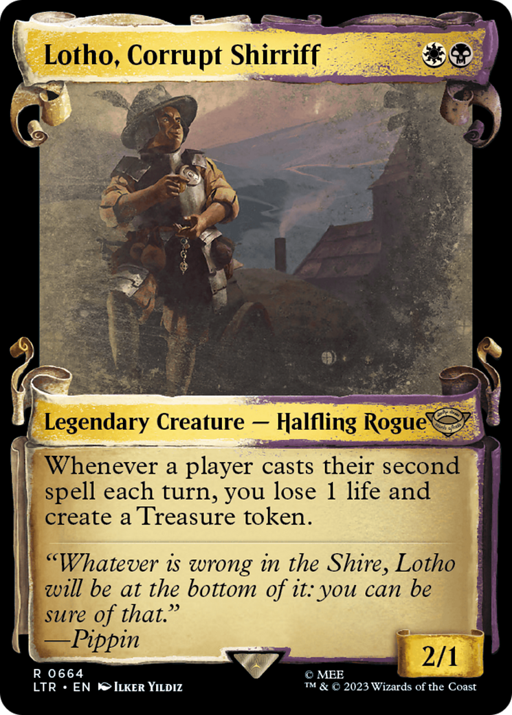 Lotho, Corrupt Shirriff (Showcase Scrolls) (LTR-664) - The Lord of the Rings: Tales of Middle-earth: (Showcase)