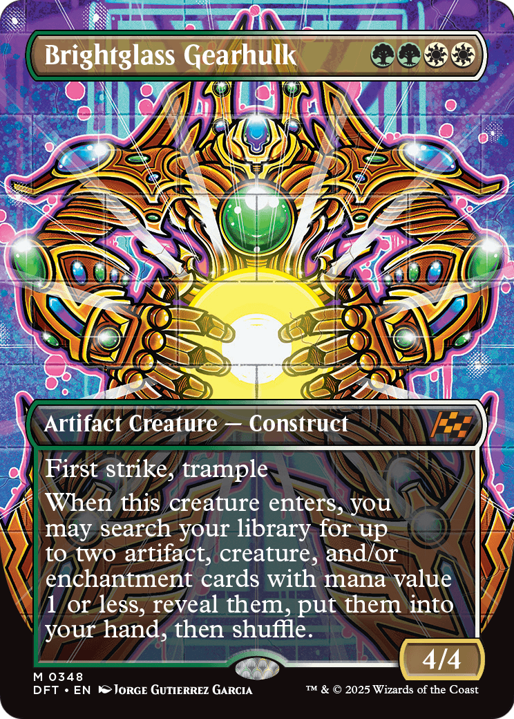 Brightglass Gearhulk (Borderless) (DFT-348) - Aetherdrift