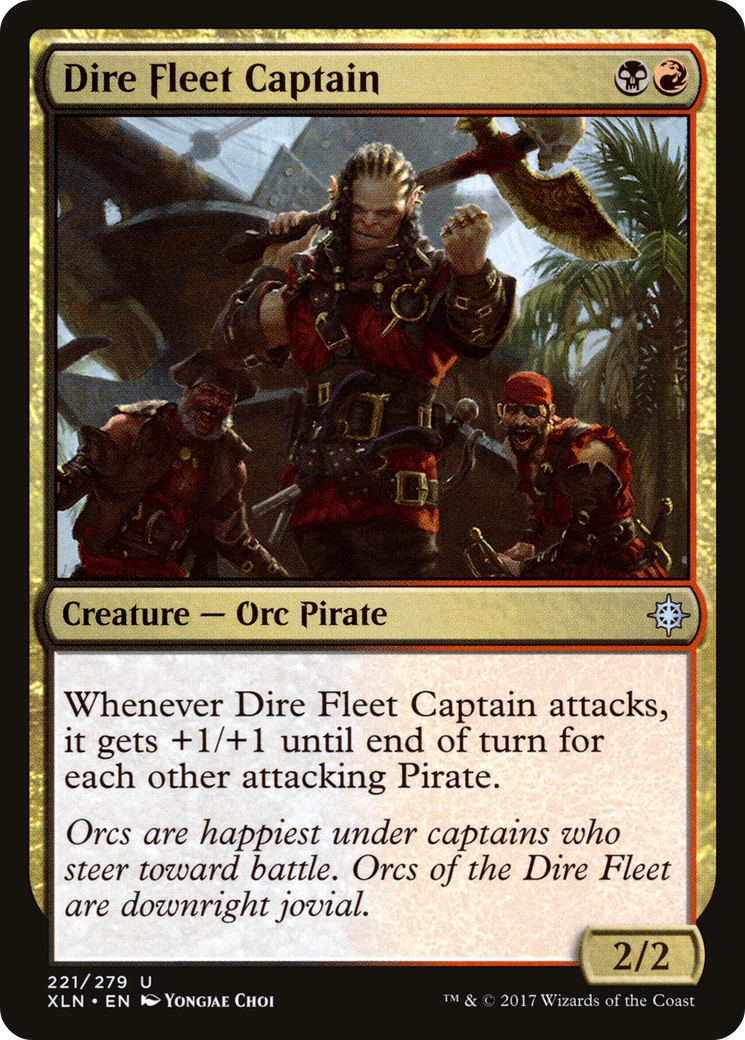 Dire Fleet Captain (XLN-221) - Ixalan Foil