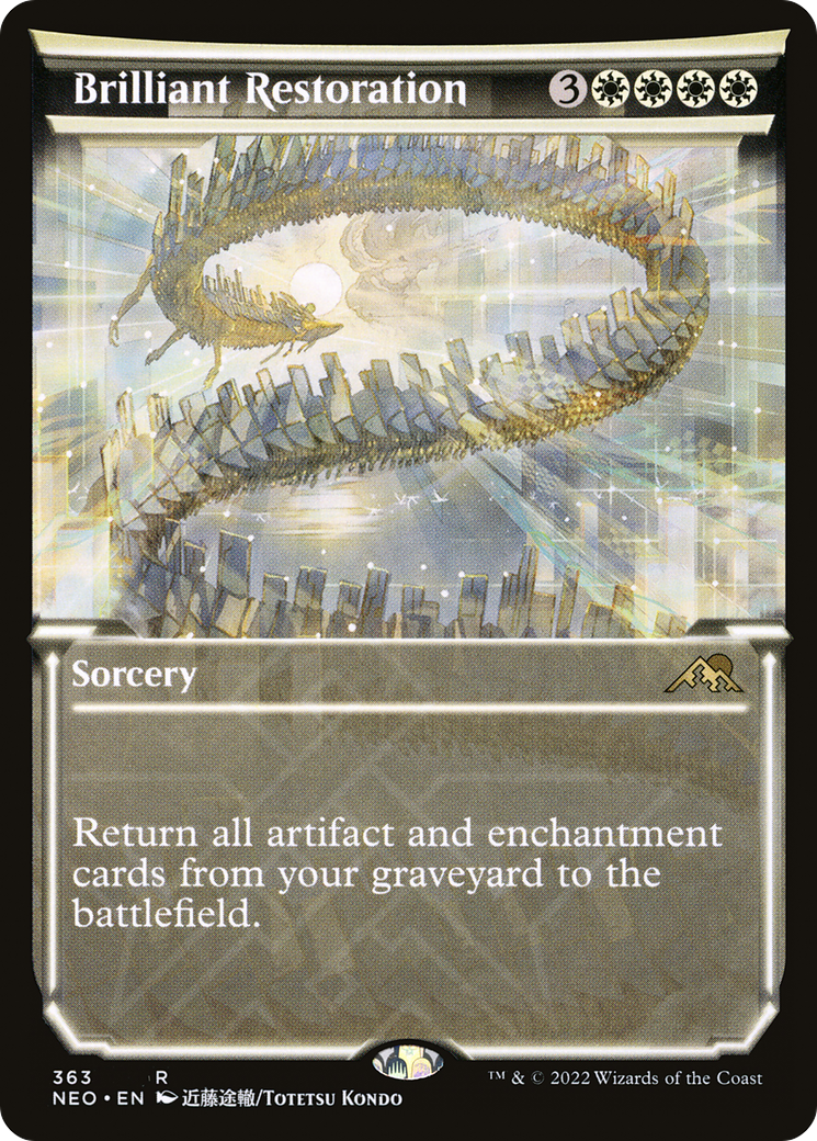 Brilliant Restoration (Showcase) (NEO-363) - Kamigawa: Neon Dynasty: (Showcase)