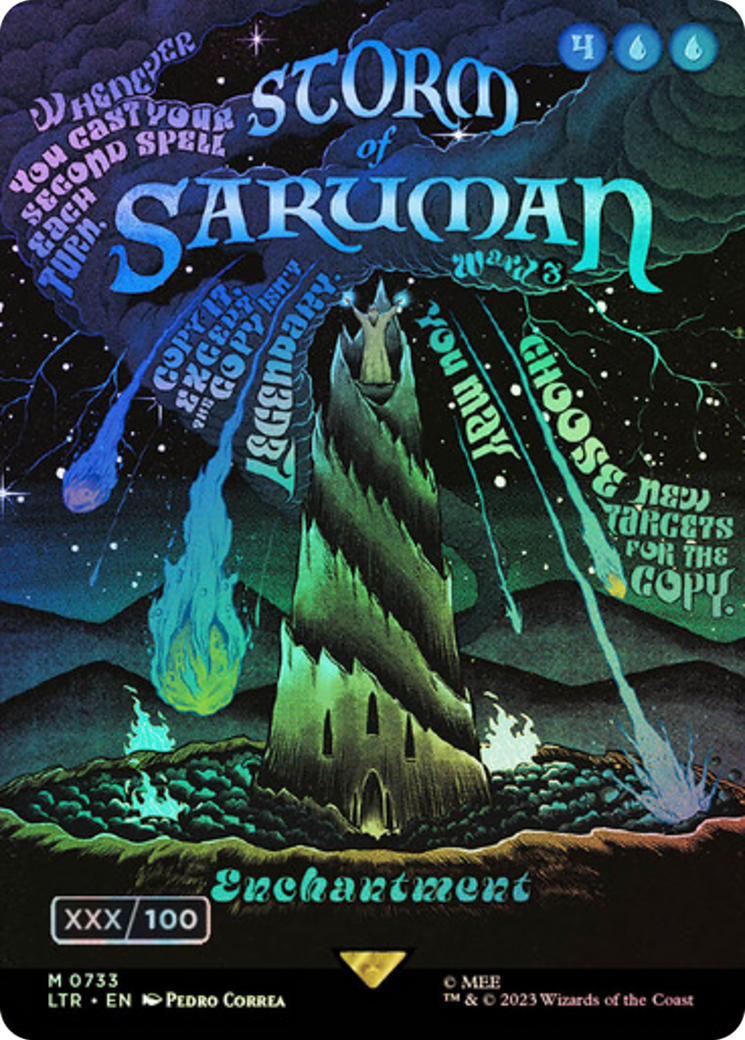 Storm of Saruman (Borderless Poster) (Serial Numbered) (LTR-733) - The Lord of the Rings: Tales of Middle-earth Foil