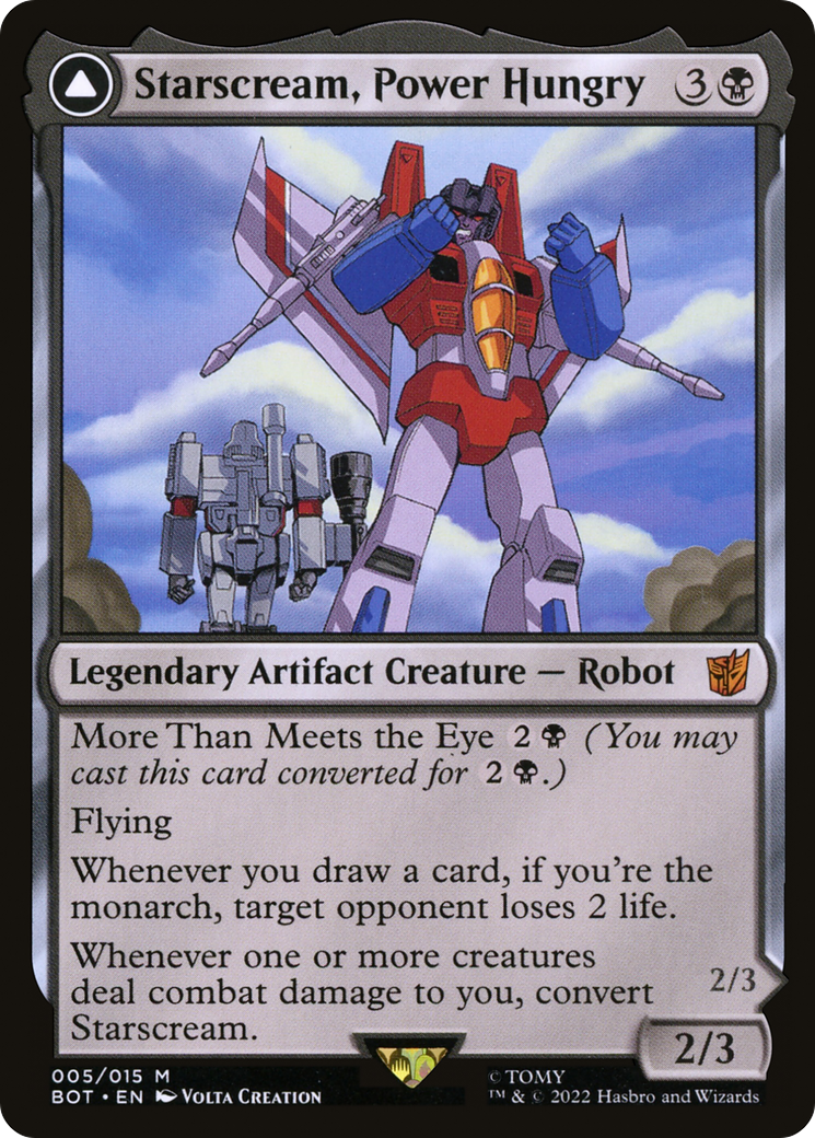 Starscream, Power Hungry (BOT-005) - Transformers: (convertdfc)