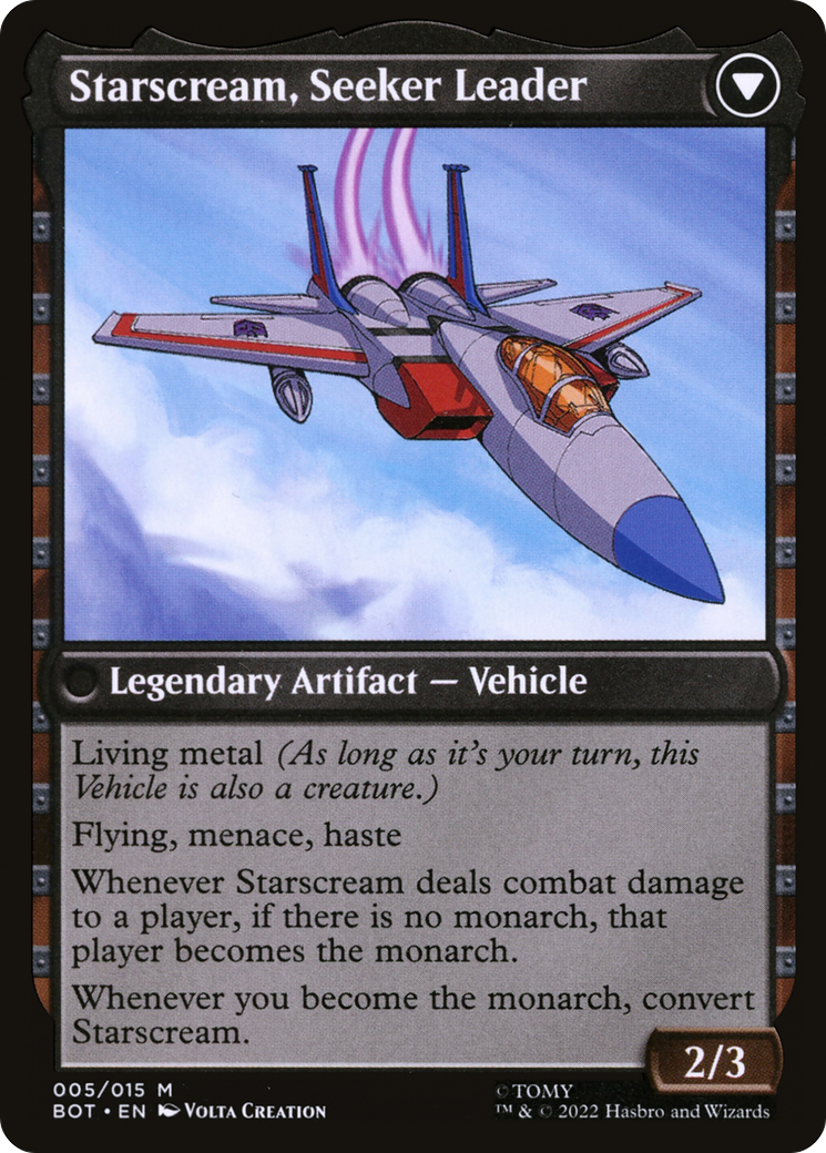 Starscream, Power Hungry (BOT-005) - Transformers: (convertdfc)