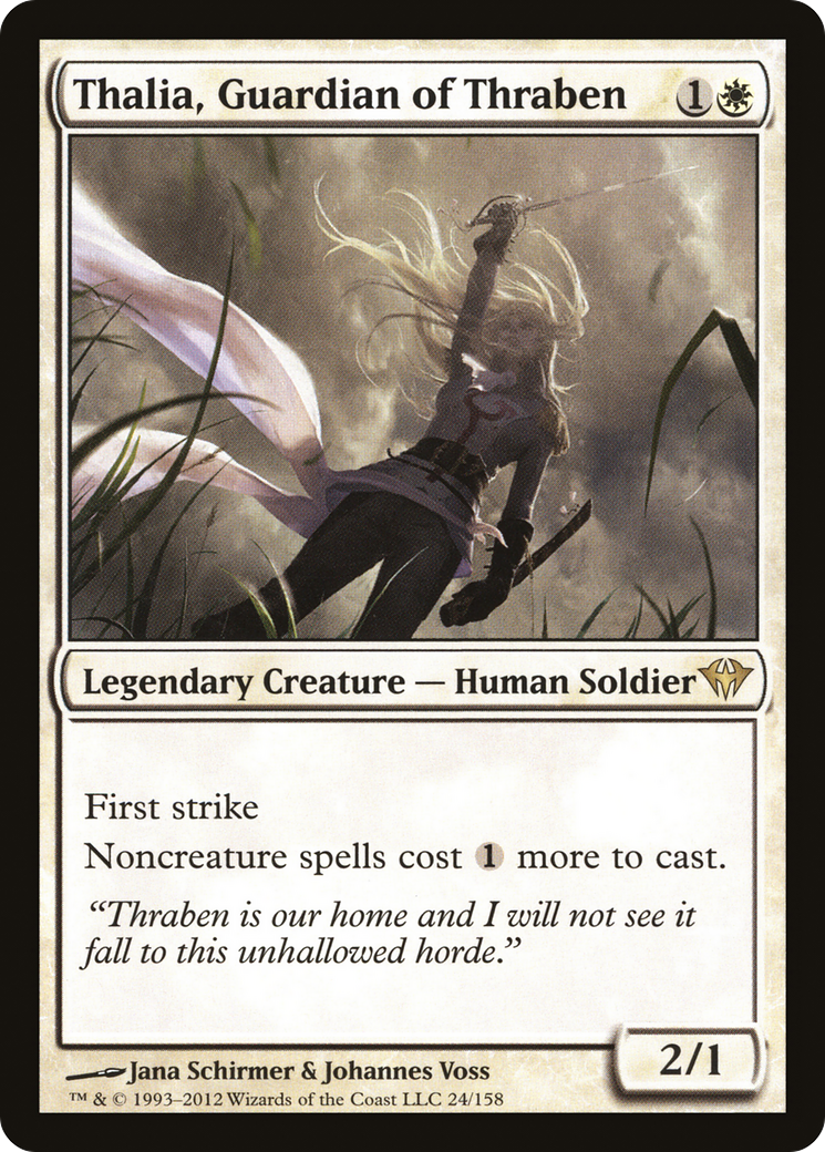 Thalia, Guardian of Thraben (DKA-024) - Dark Ascension Foil