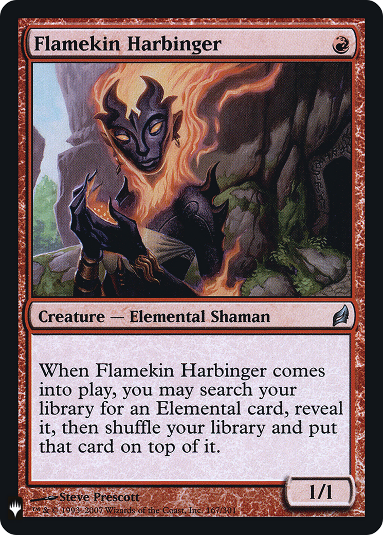 Flamekin Harbinger (LIST-LRW-167) - The List Foil