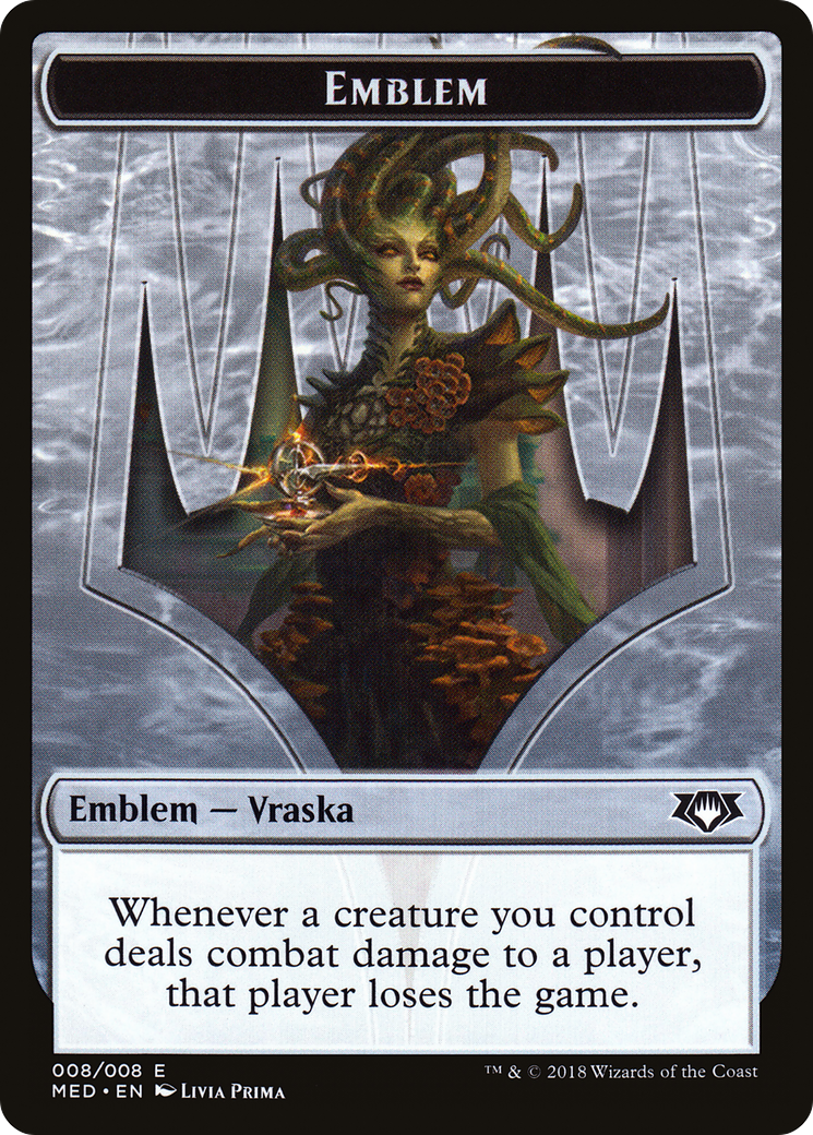 Emblem - Vraska, Golgari Queen (MED-0G8) - Mythic Edition Tokens