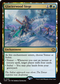 Glacierwood Siege (PPTDM-189) - Promo Pack: Tarkir: Dragonstorm: (enchantment) Foil