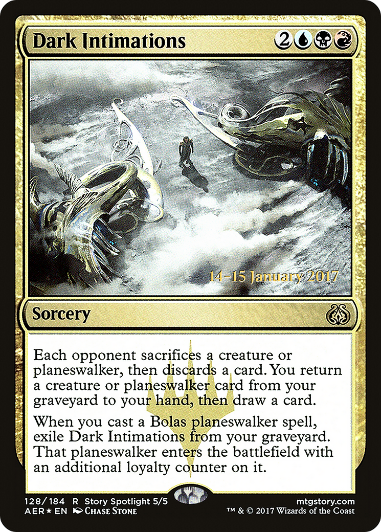 Dark Intimations (PRE-128) - Aether Revolt Promos Foil