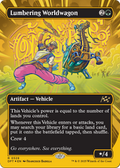 Lumbering Worldwagon (Borderless) (First-Place Foil) (DFT-528) - Aetherdrift Foil