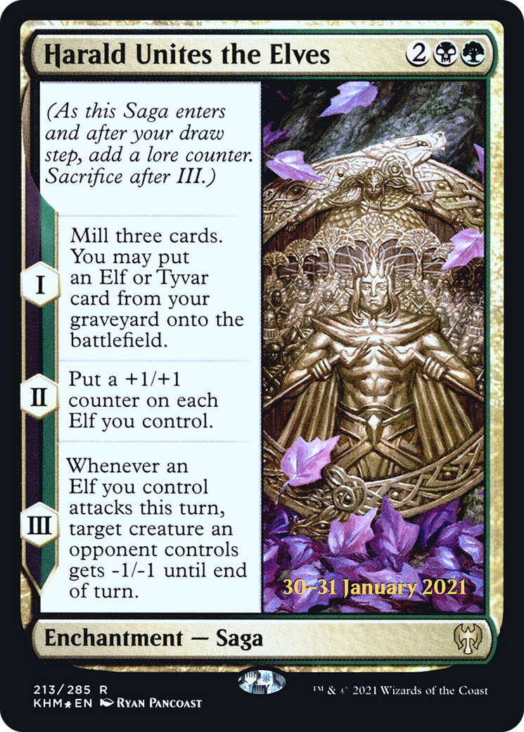 Harald Unites the Elves (PRE-213S) - Kaldheim Promos Foil