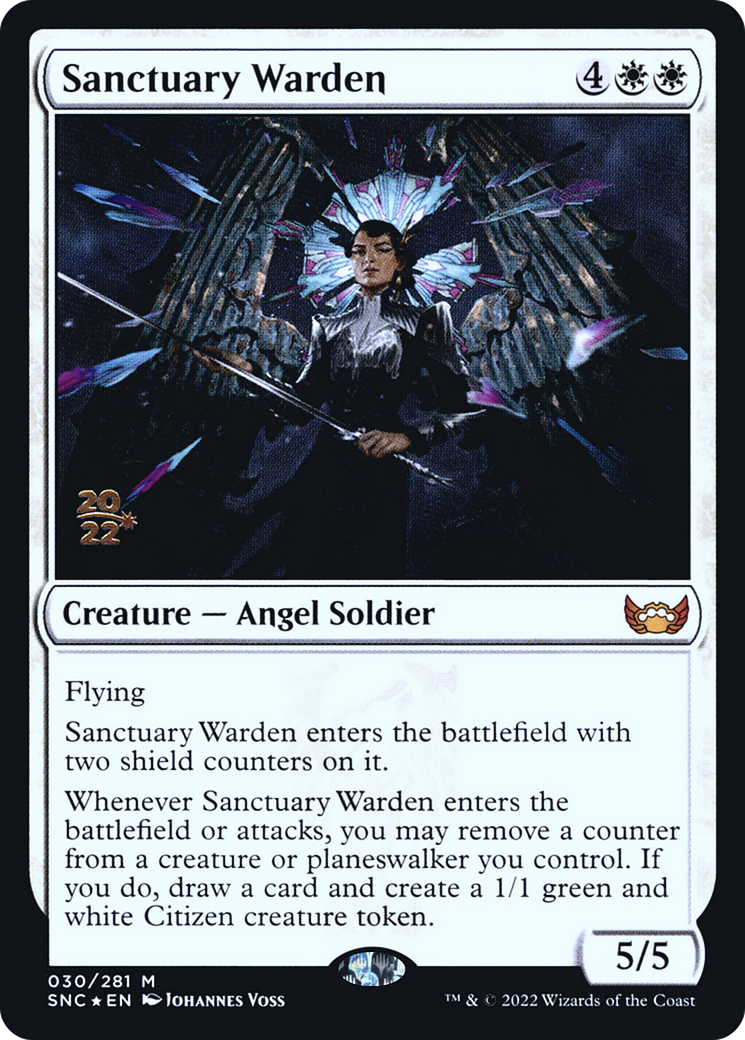 Sanctuary Warden (PRE-030) - Streets of New Capenna Promos Foil