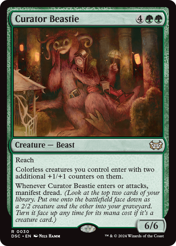 Curator Beastie (DSC-030) - Duskmourn: House of Horror Commander