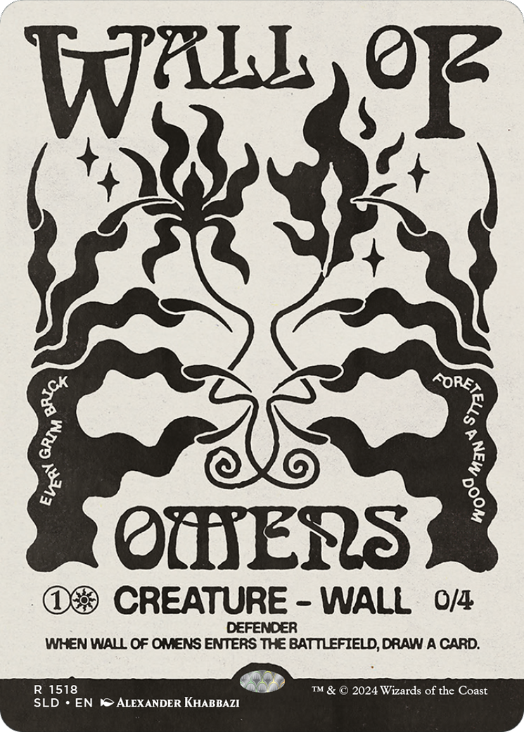 Wall of Omens (SLD-1518) - Secret Lair Drop: (Showcase) (Borderless)
