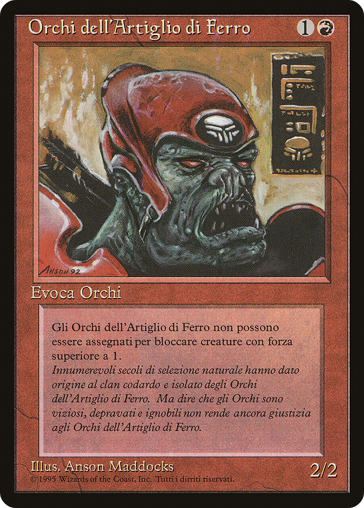 Ironclaw Orcs (Italian) - "Orchi dell'Artiglio di Ferro" (REN-) - Rinascimento