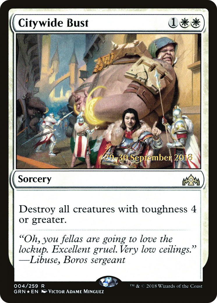 Citywide Bust (PRE-04S) - Guilds of Ravnica Promos Foil