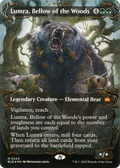 Lumra, Bellow of the Woods (Borderless) (Raised Foil) (BLB-343) - Bloomburrow: (Showcase) Foil
