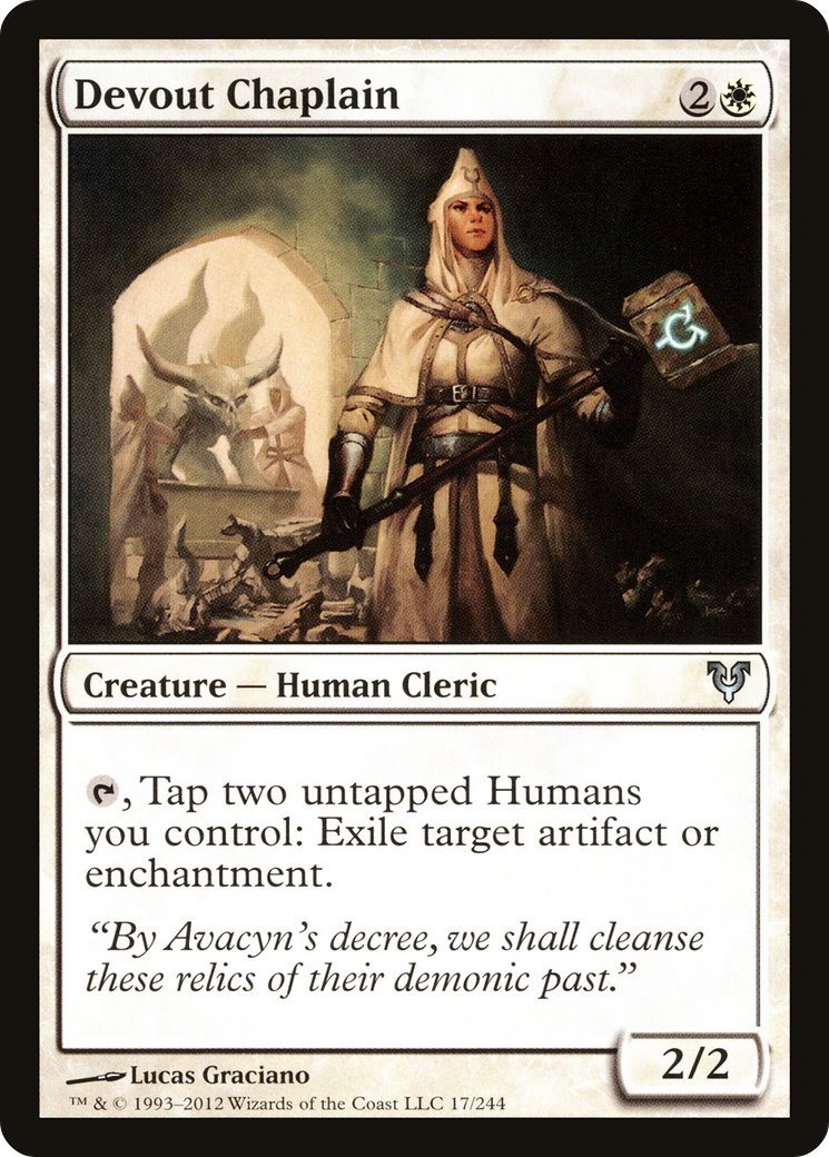Devout Chaplain (AVR-017) - Avacyn Restored
