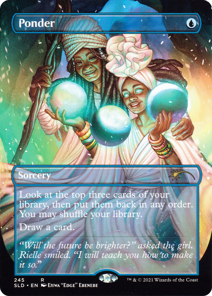 Ponder (SLD-245) - Secret Lair Drop (Borderless) Foil