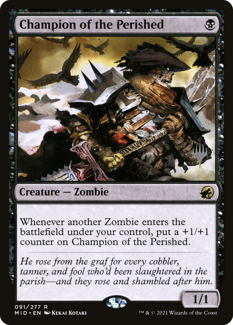 Champion of the Perished (PPMID-091) - Innistrad: Midnight Hunt Promos Foil