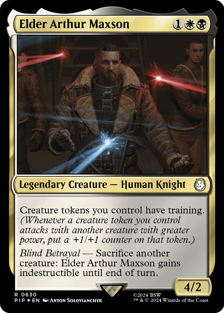 Elder Arthur Maxson (Surge Foil) (PIP-630) - Fallout Foil