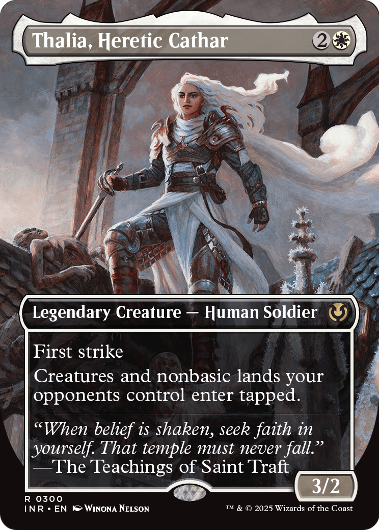 Thalia, Heretic Cathar (Borderless) (INR-300) - Innistrad Remastered Foil