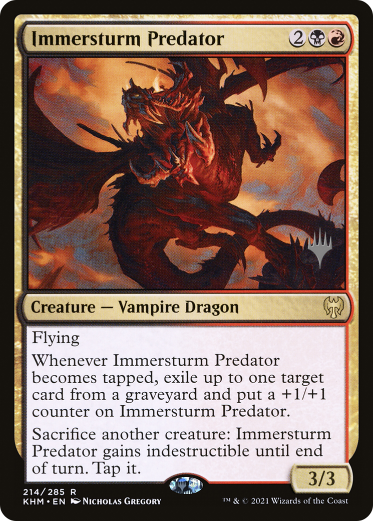 Immersturm Predator (PPKHM-214) - Kaldheim Promos Foil